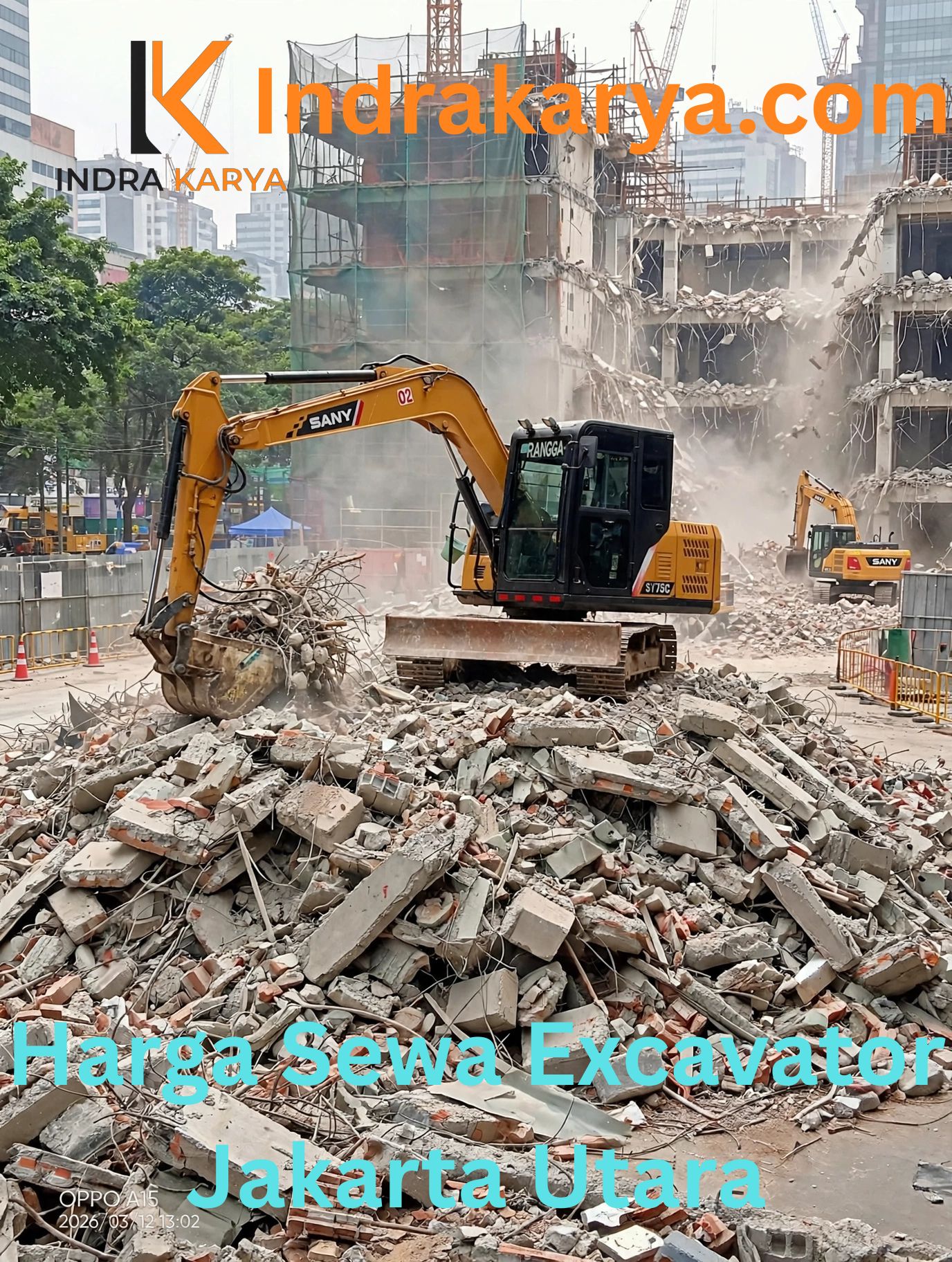 Harga Sewa Excavator Jakarta Utara