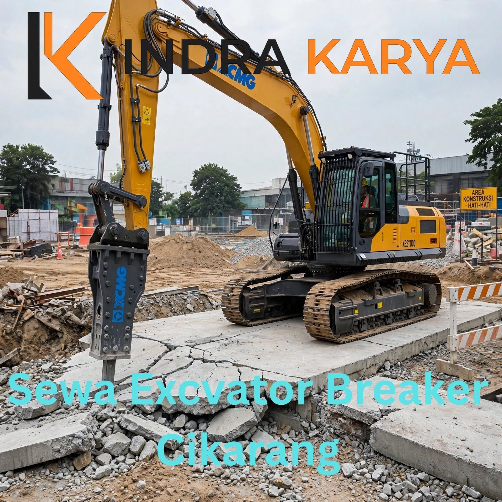 Harga Sewa Excvator Breaker Cikarang
